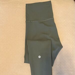 lululemon athletica Army Green Wundertrain Leggings